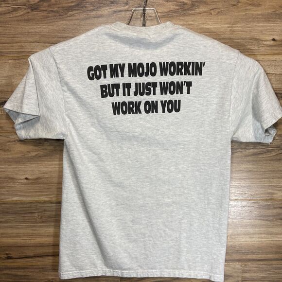 Vtg Muddy Waters Mojo T Shirt 90s Blues Singer Musician Gray Mens Sz M - Picture 6 of 6